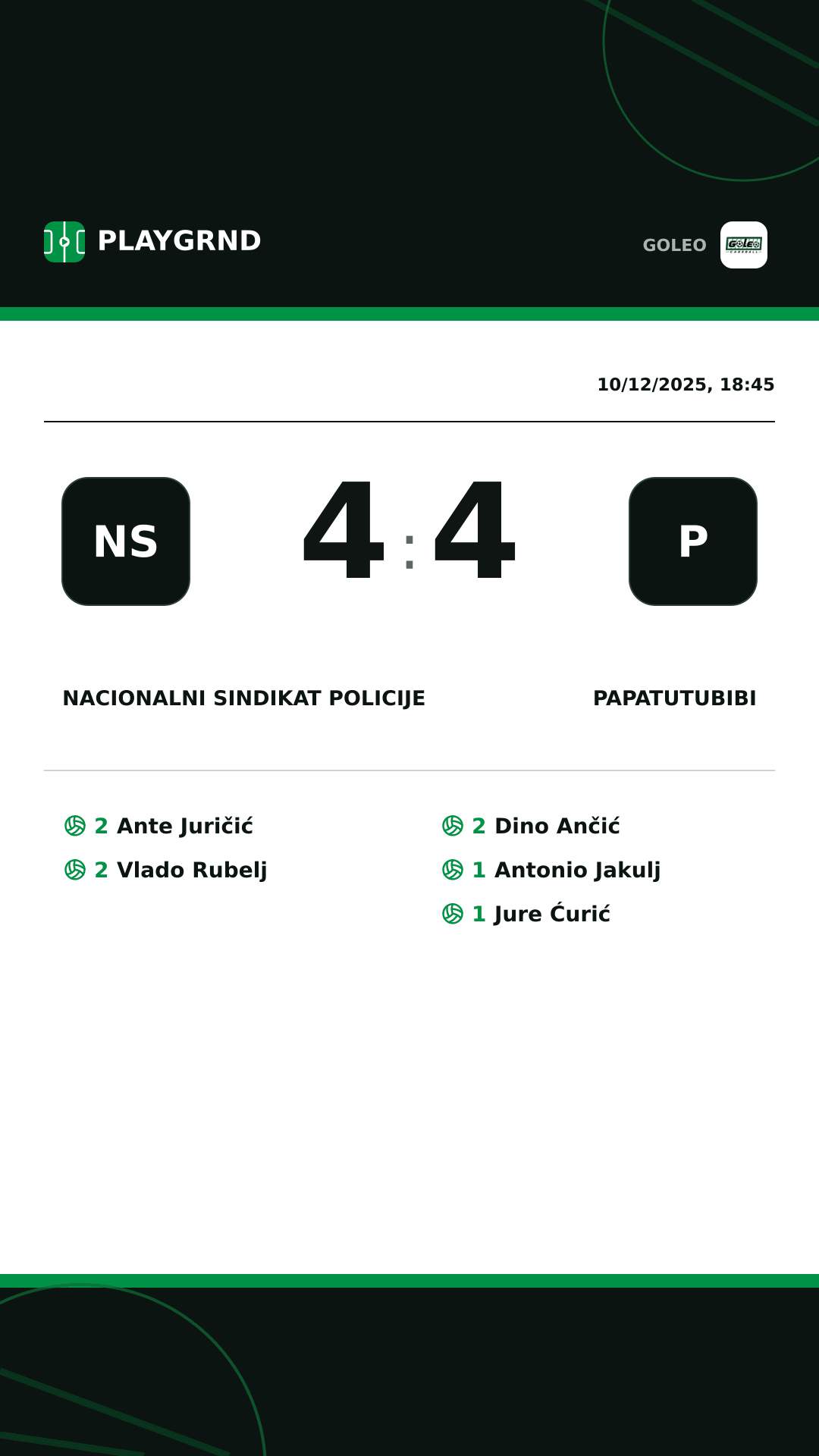 Instagram artwork: Nacionalni sindikat policije 4:4 Papatutubibi