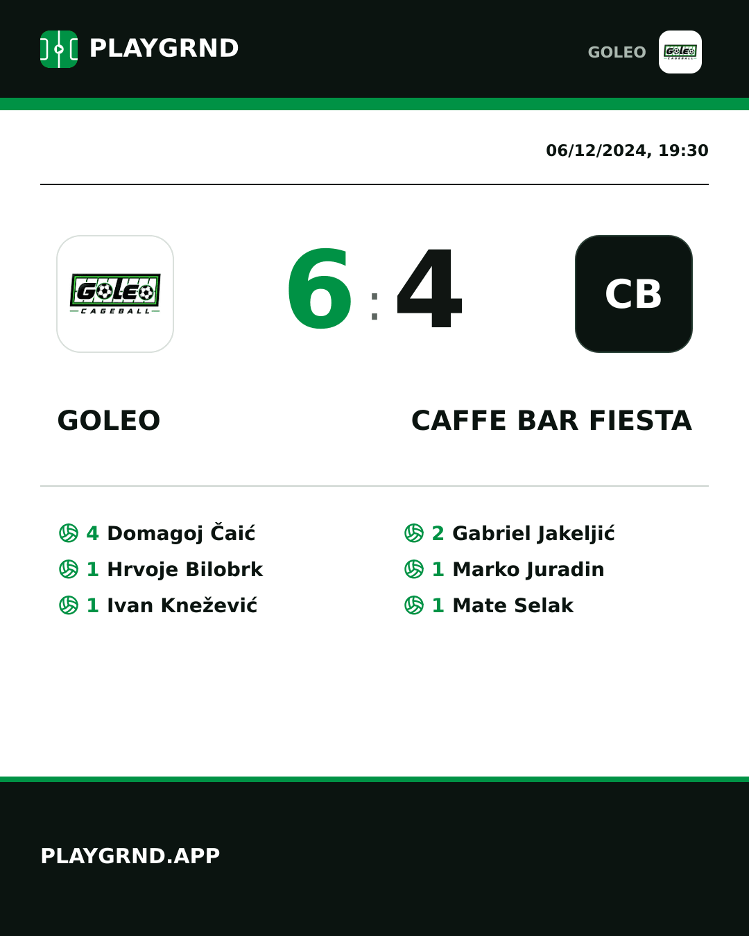 Instagram artwork: Goleo 6:4 Caffe bar Fiesta