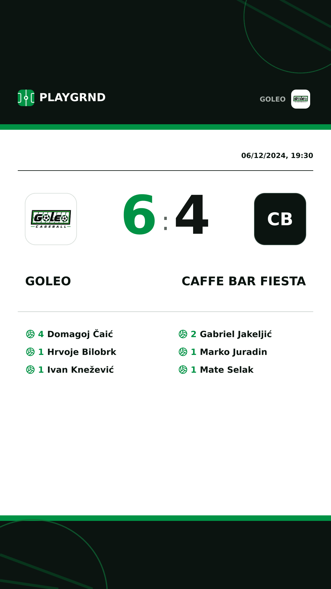 Instagram artwork: Goleo 6:4 Caffe bar Fiesta