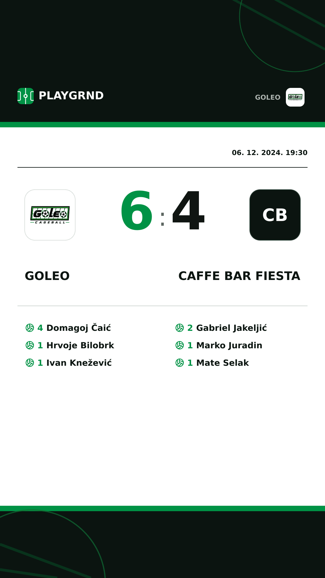 Instagram slika: Goleo 6:4 Caffe bar Fiesta