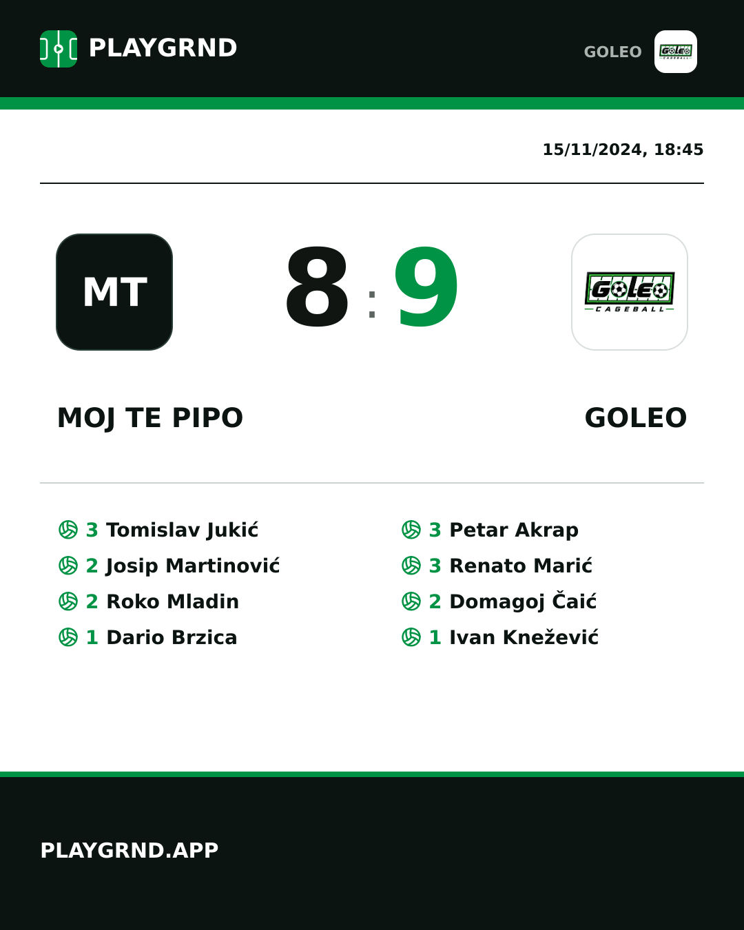 Instagram artwork: Moj te pipo 8:9 Goleo