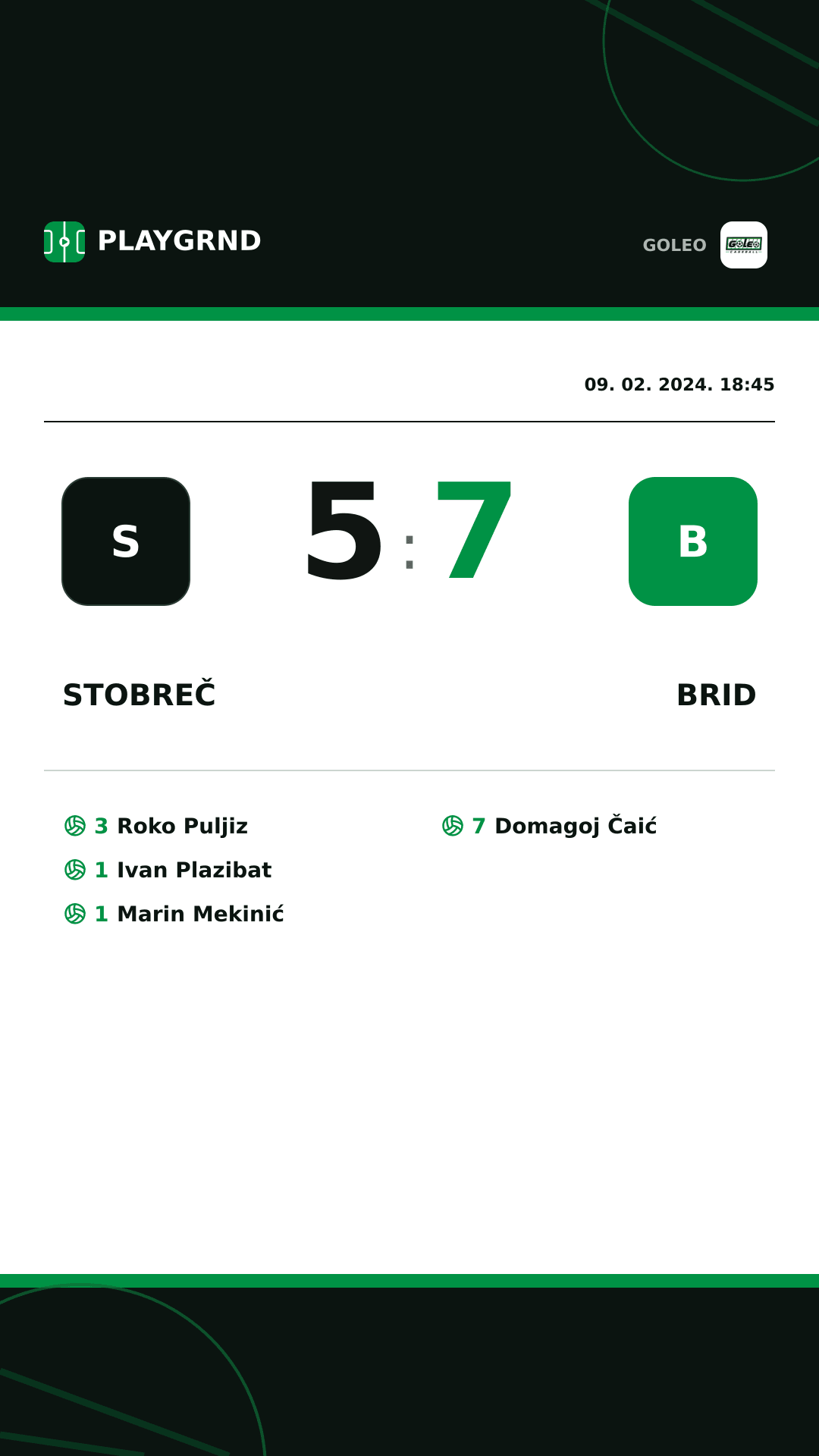 Instagram slika: Stobreč 5:7 Brid