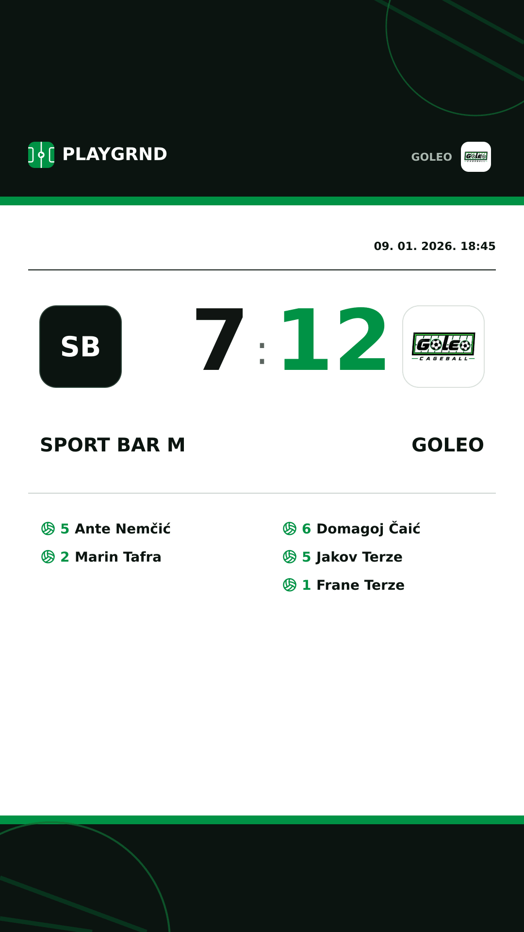 Instagram slika: Sport bar M 7:12 Goleo