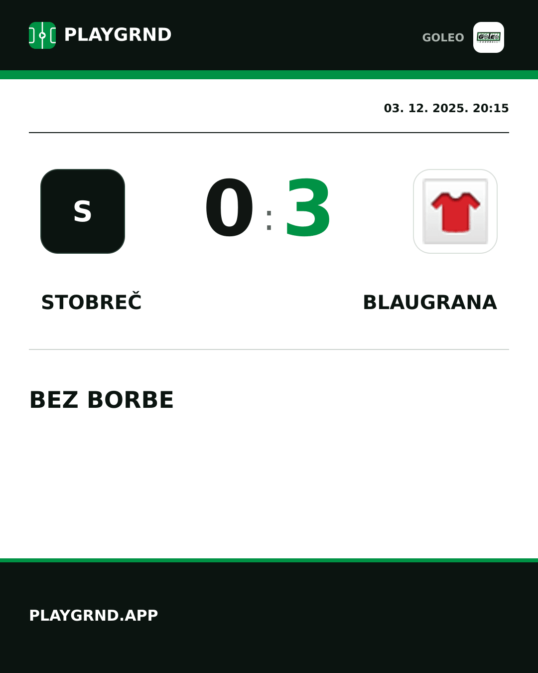 Instagram slika: Stobreč 0:3 Blaugrana