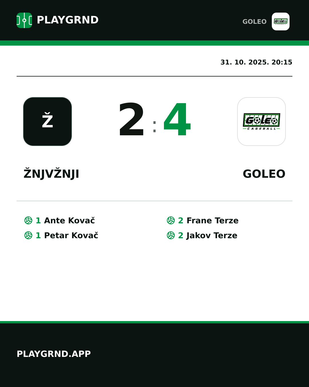 Instagram slika: Žnjvžnji 2:4 Goleo