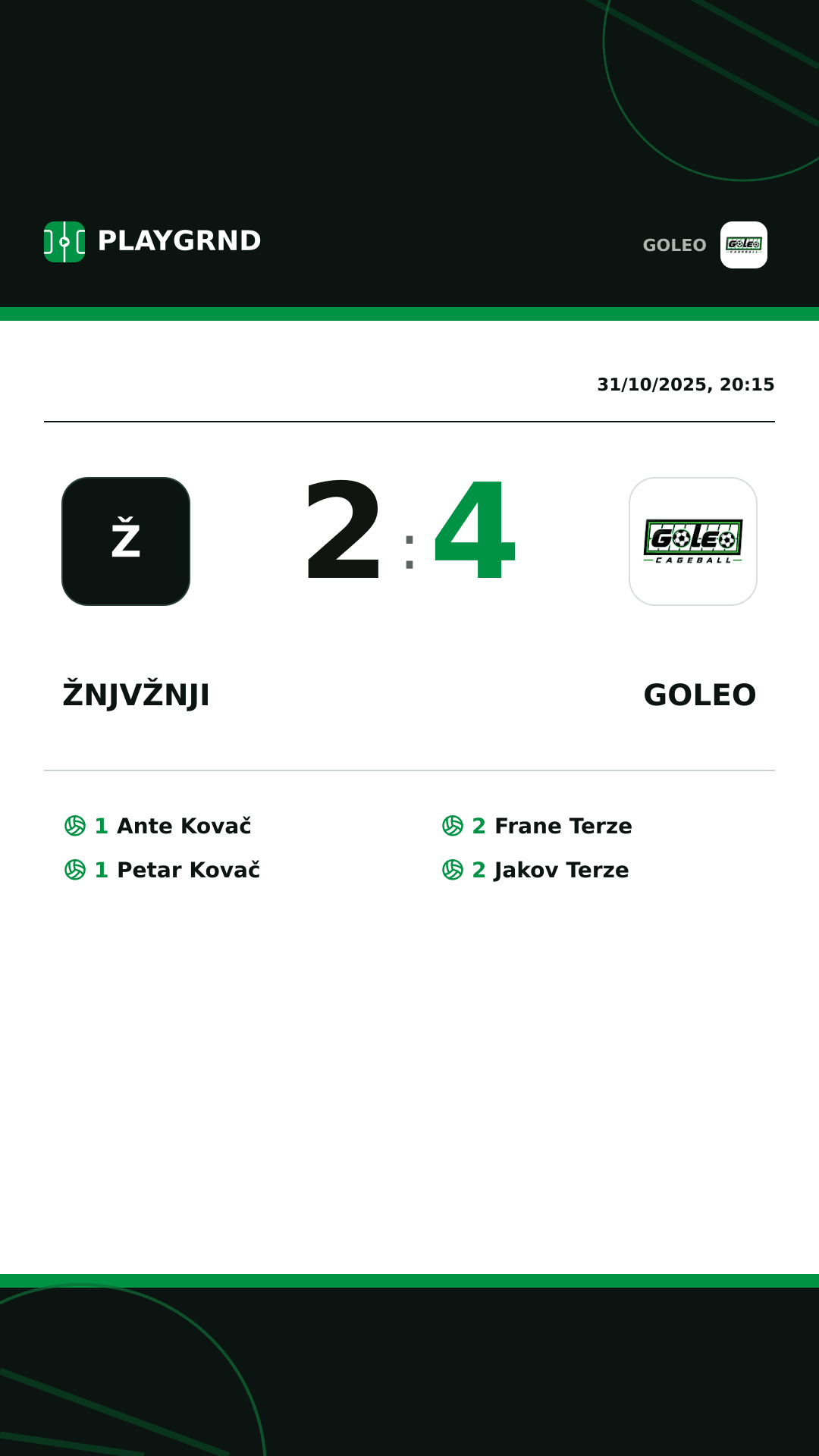 Instagram artwork: Žnjvžnji 2:4 Goleo