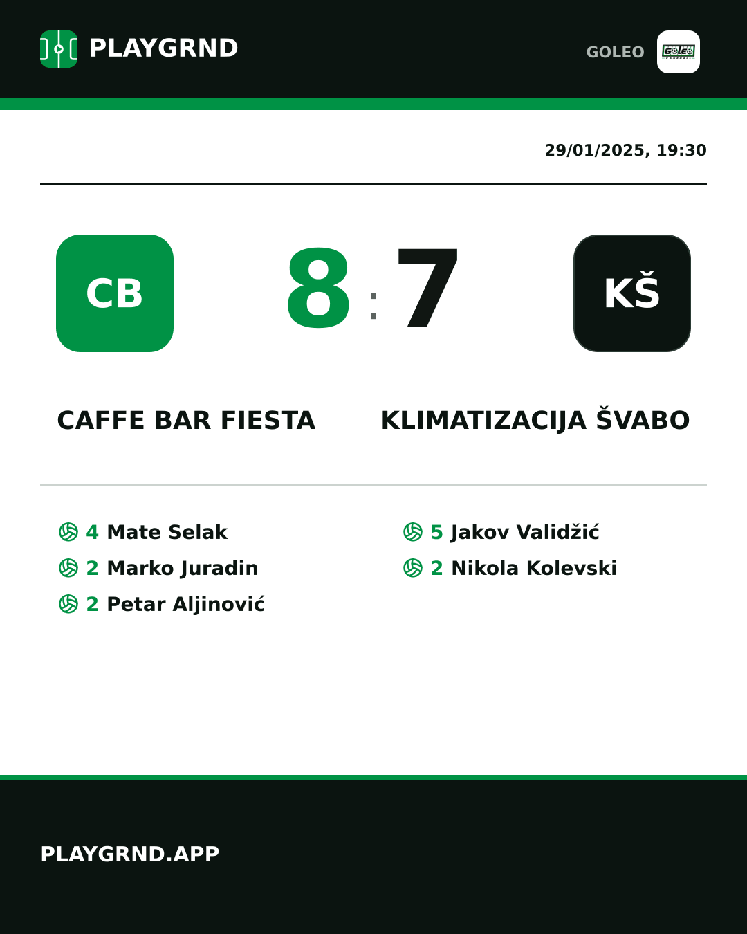 Instagram artwork: Caffe bar Fiesta 8:7 Klimatizacija Švabo