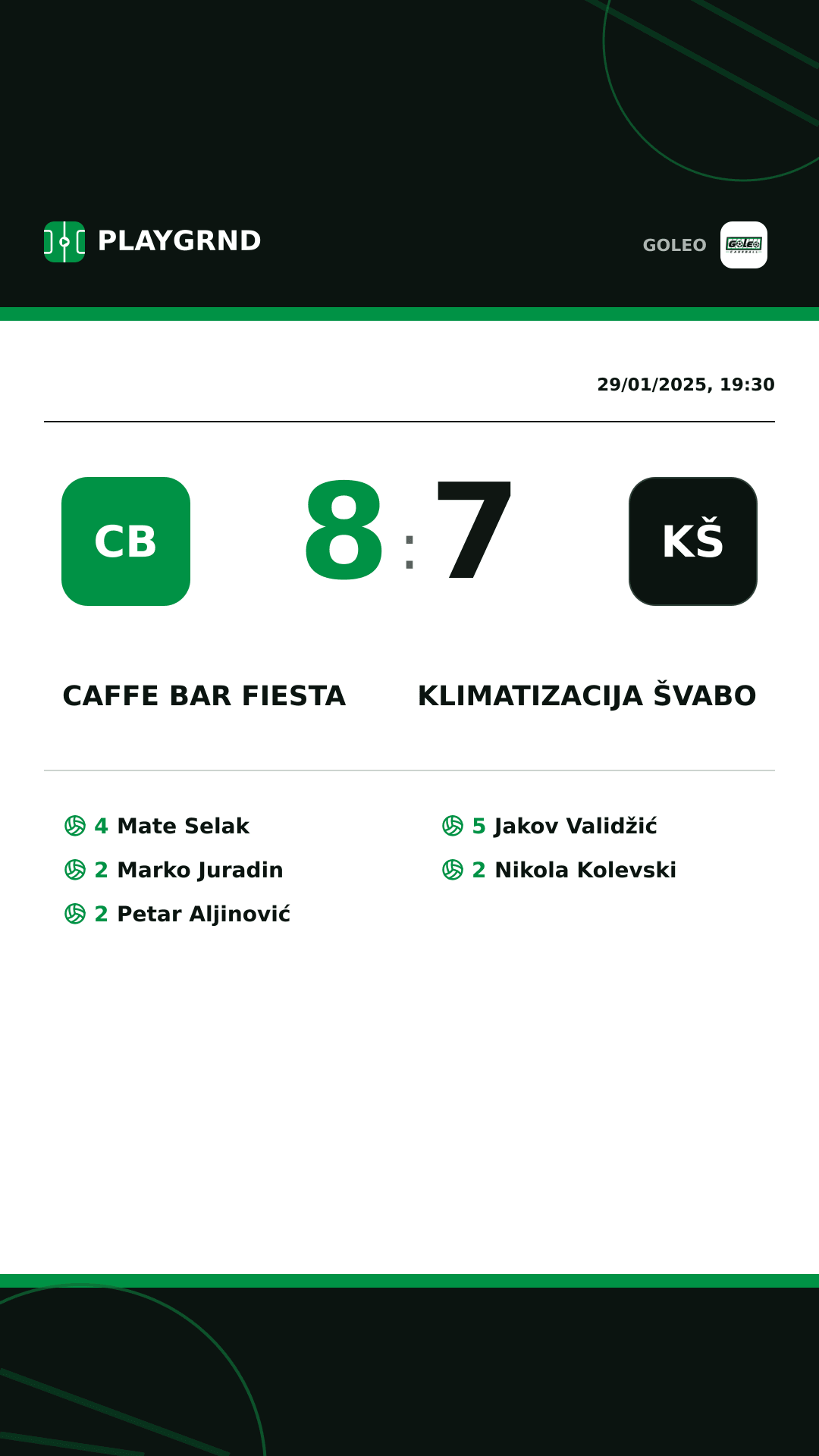 Instagram artwork: Caffe bar Fiesta 8:7 Klimatizacija Švabo