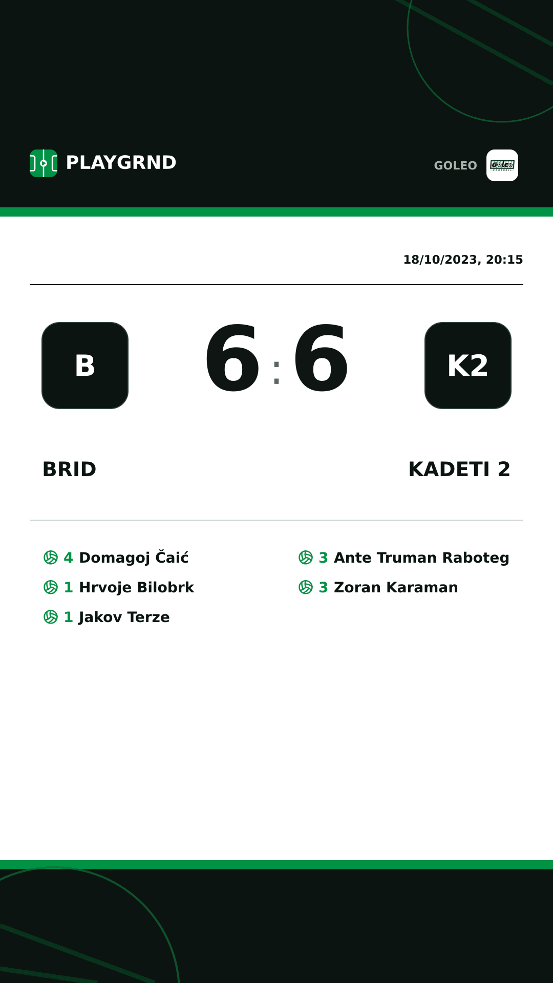 Instagram artwork: Brid 6:6 Kadeti 2