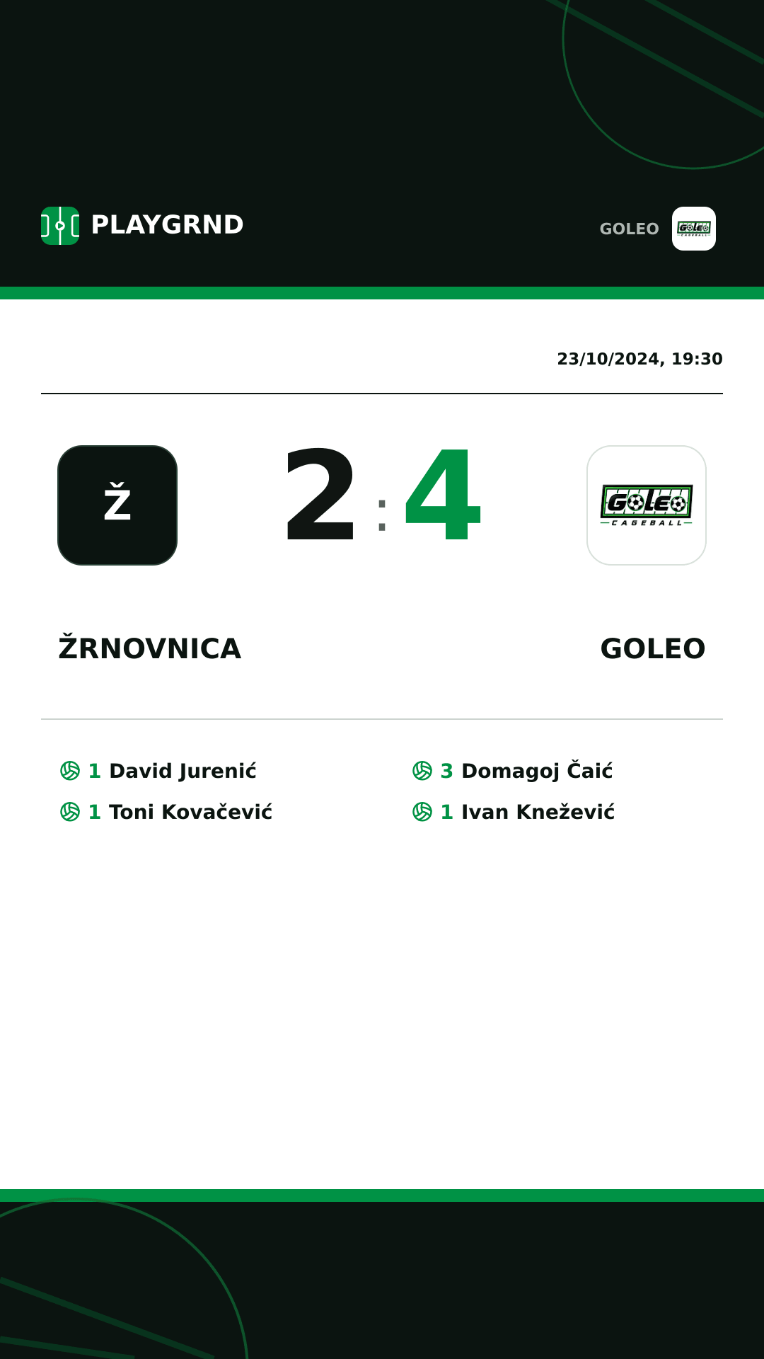 Instagram artwork: Žrnovnica 2:4 Goleo