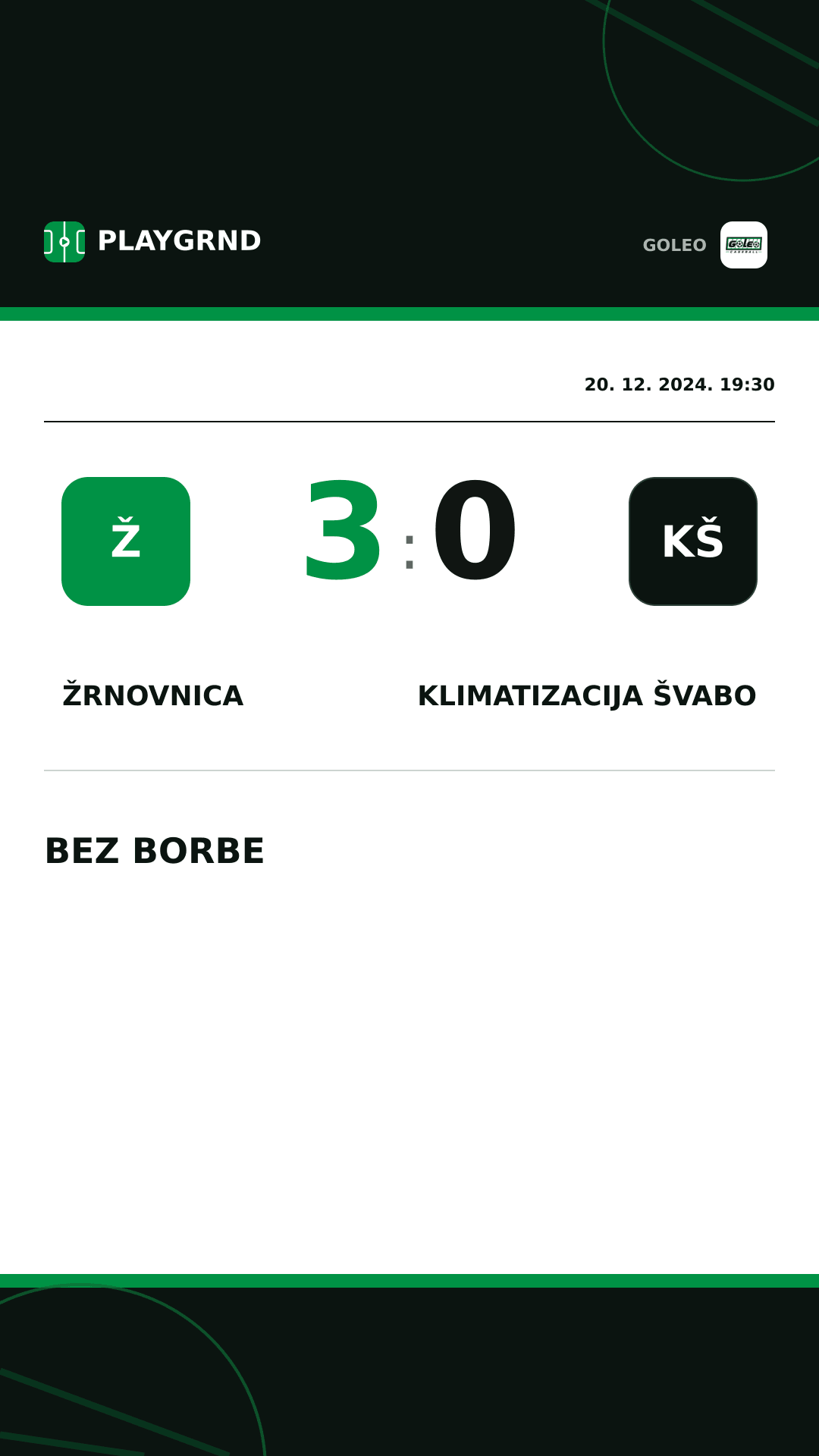 Instagram slika: Žrnovnica 3:0 Klimatizacija Švabo