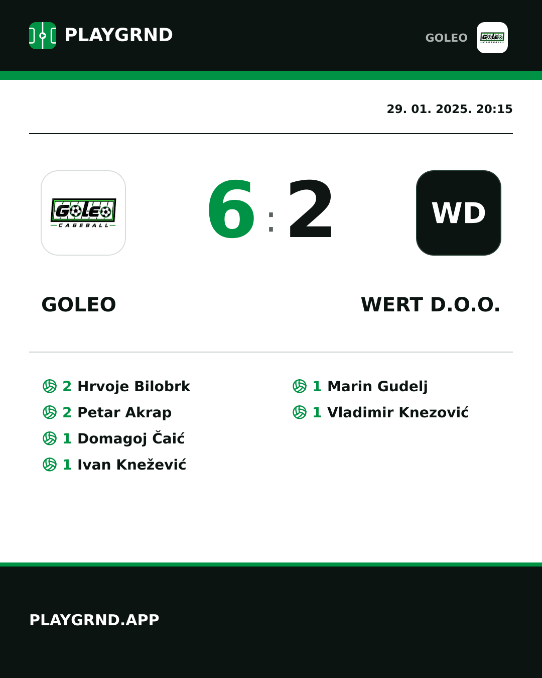Instagram slika: Goleo 6:2 Wert d.o.o.
