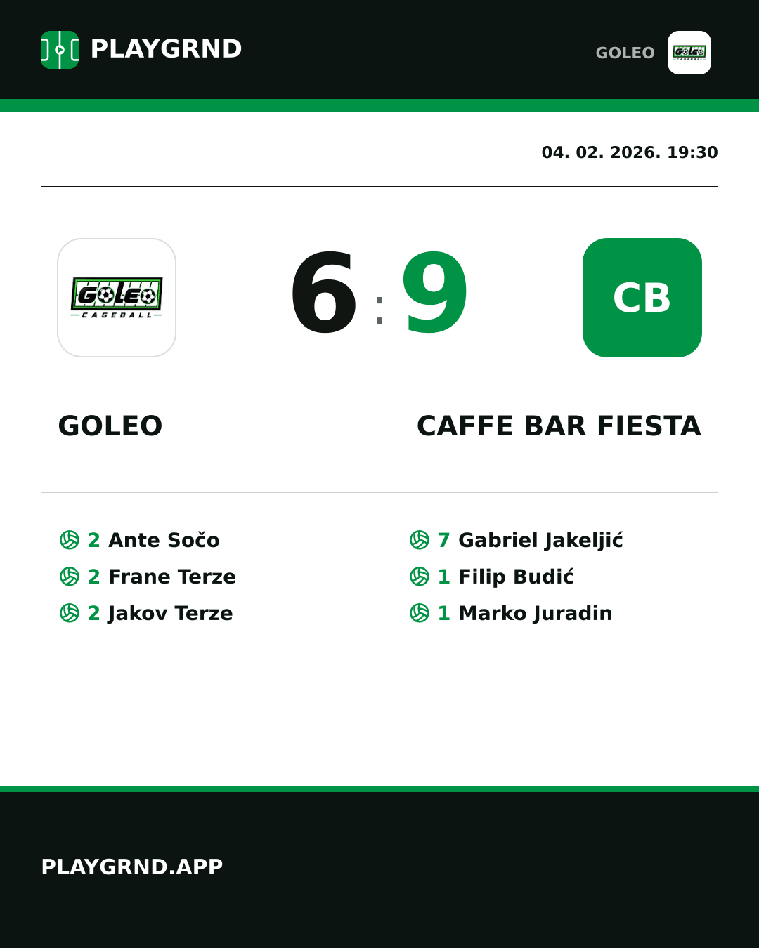 Instagram slika: Goleo 6:9 Caffe bar Fiesta