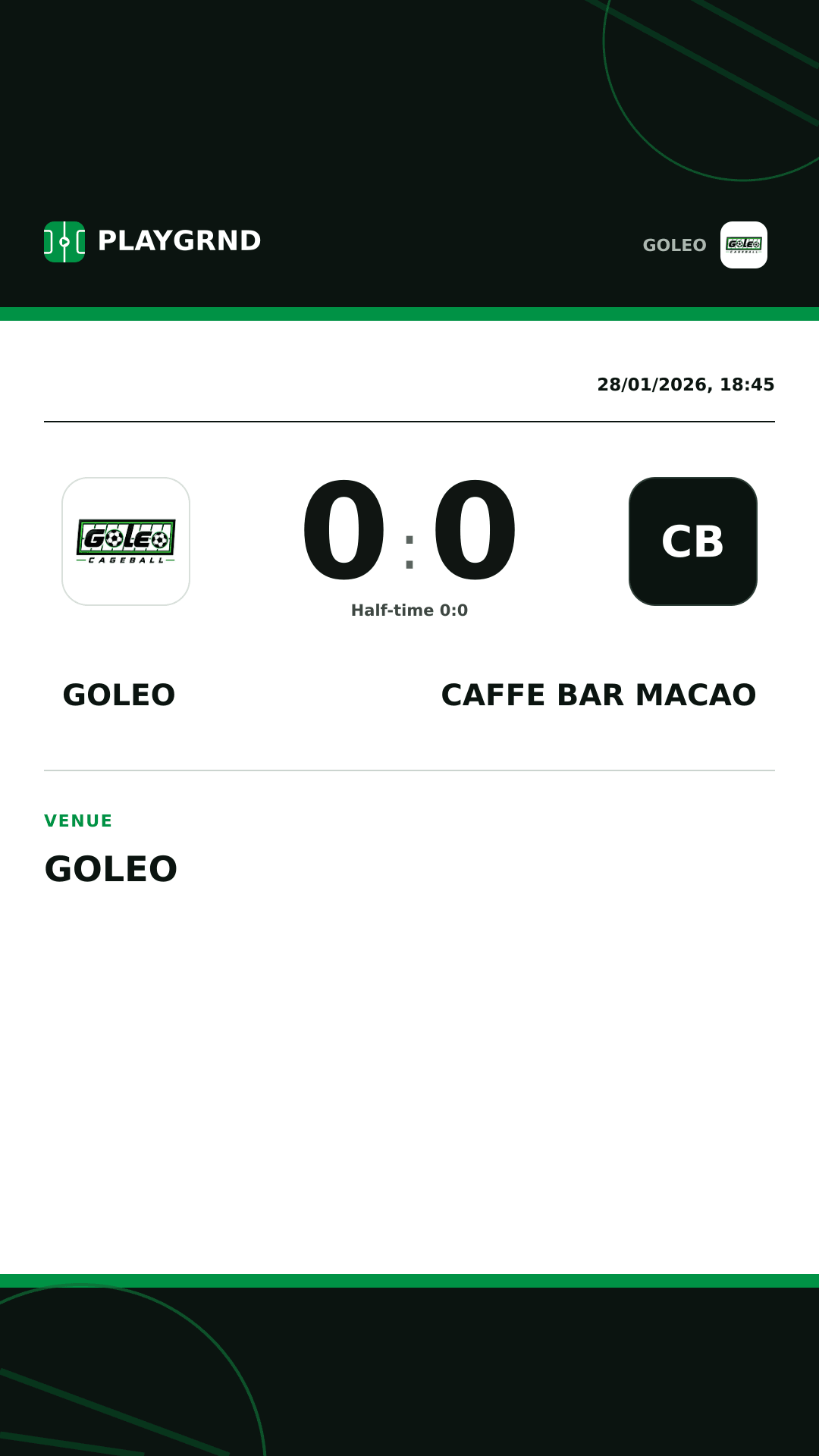 Instagram artwork: Goleo 0:0 Caffe bar Macao