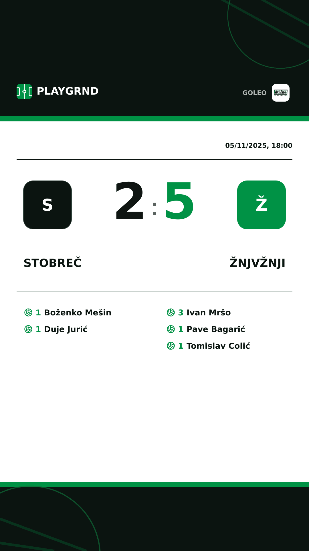 Instagram artwork: Stobreč 2:5 Žnjvžnji
