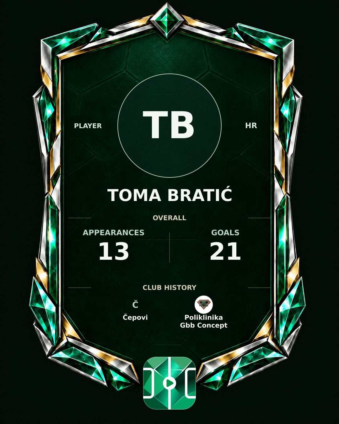 Toma Bratić's PLAYGRND profile graphic